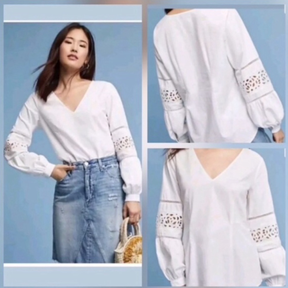 Maeve long sleeve top size 8